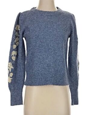 NWOT Embroidered Sleeves Sweater
